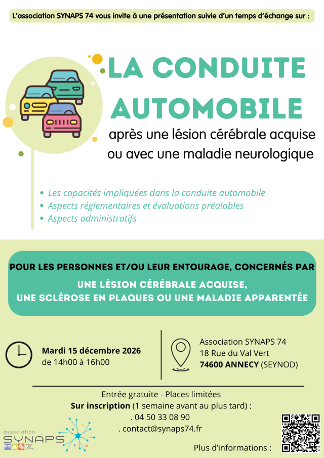 RDV SYNAPS, La conduite auto dec26