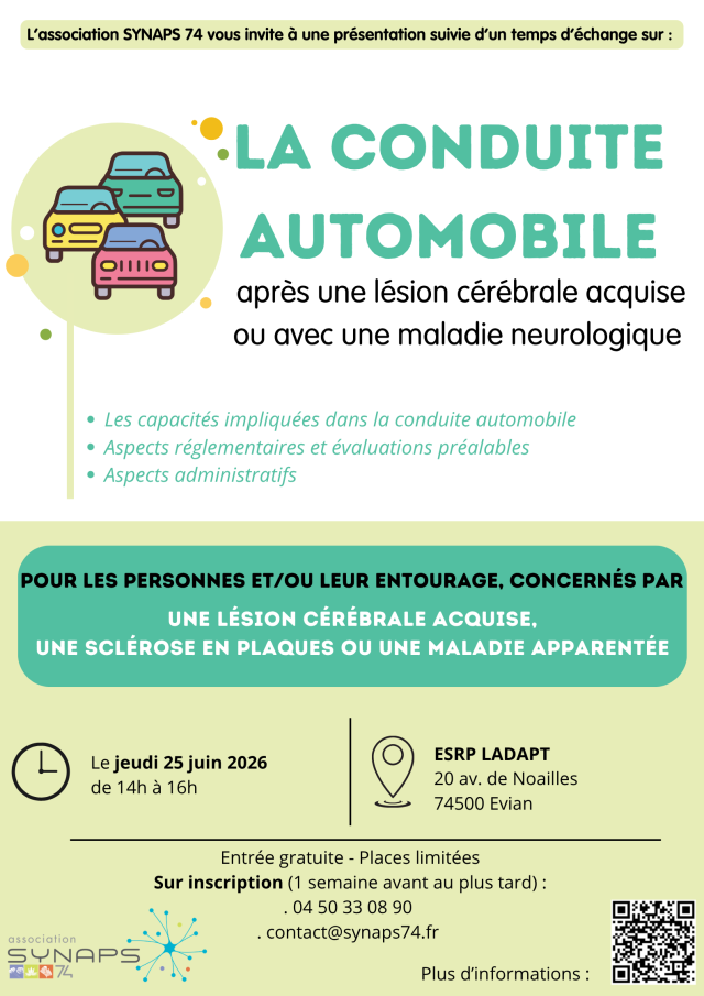 RDV SYNAPS, La conduite auto JUIN26