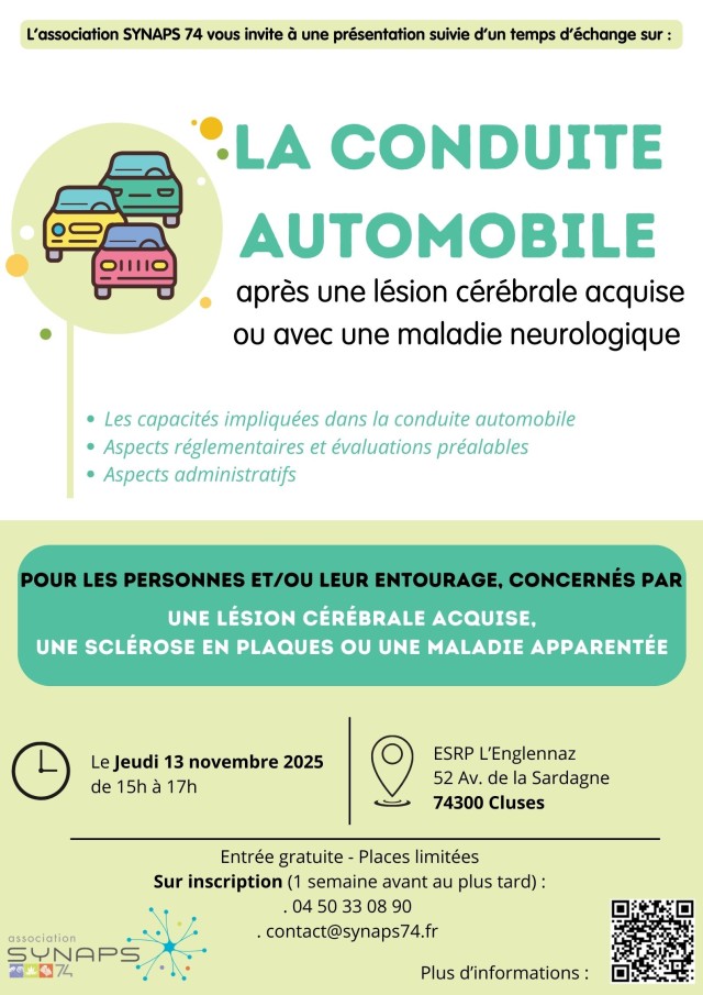 RDV SYNAPS, La conduite auto nov25