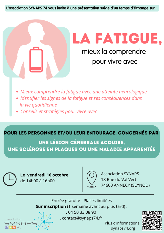 RDV SYNAPS, La fatigue   dec25