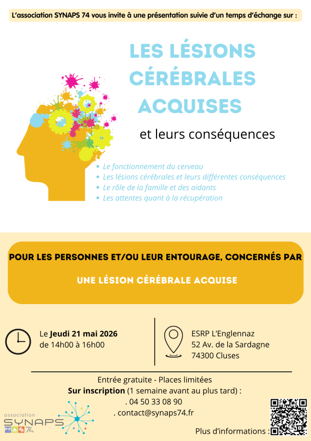 RDV SYNAPS, la LCA mai 26