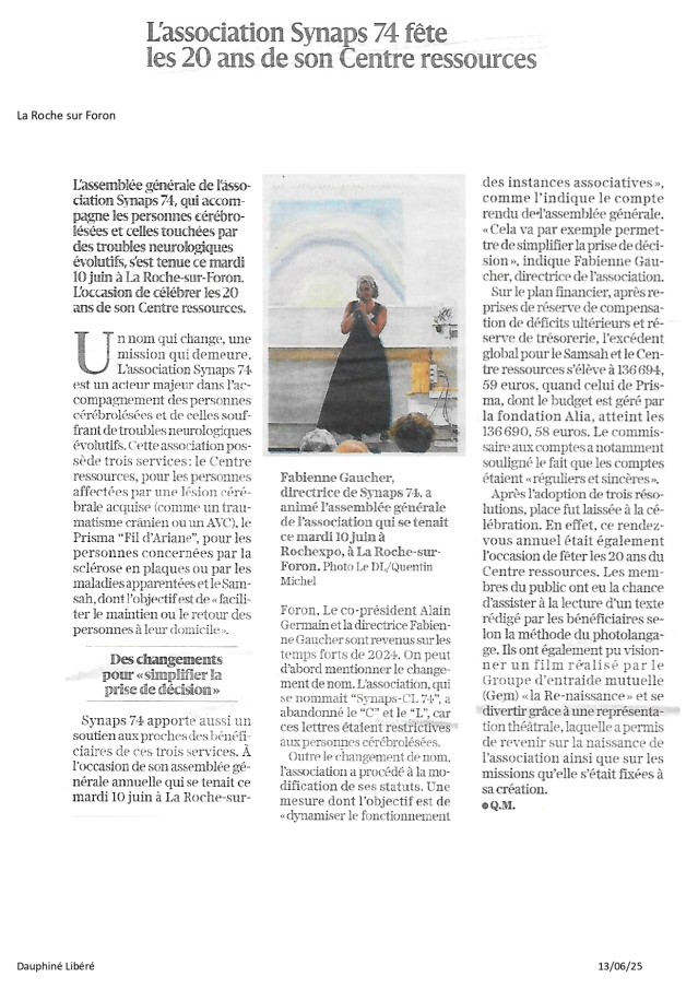 SYNAPS DL Article 20 ans page 0001